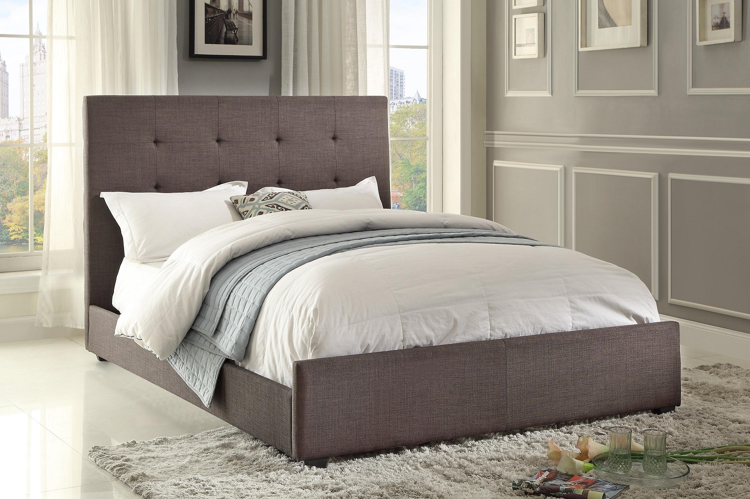 Cadmus Upholstered Bed Choose your size