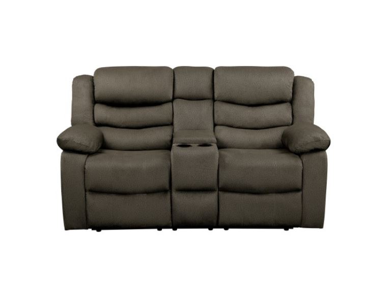 Discus Reclining Love Seat with Center Console