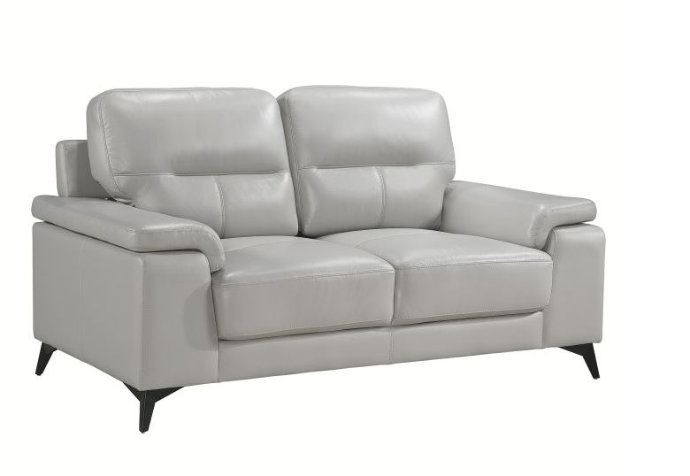 Mischa Leather 2 Pc Set Sofa & Love Seat