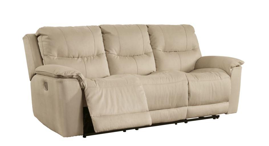 Gaucho Latte Power Reclining Sofa