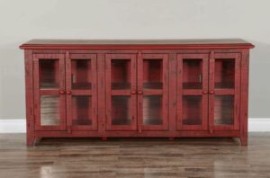 Burnt Red 70" TV Console