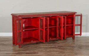Burnt Red 70" TV Console