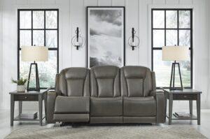 Card Player Power Reclining Sofa With Heat & Massage