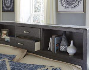 Caitbrrok Queen Storage Bed with 8 Drawers