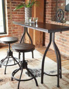 Odium Counter Height Table and Bar Stools Set