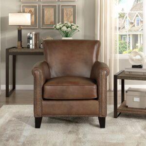 Brian Leather Accent Chair