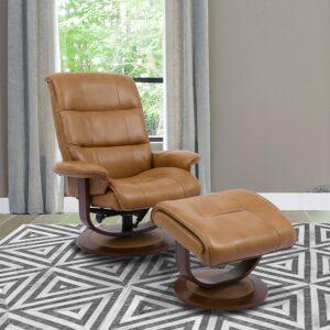 Rook Leather Recliner with Ottoman