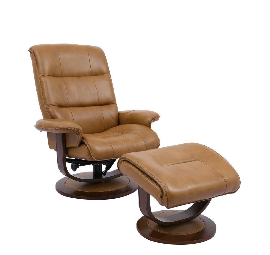 Rook Leather Recliner with Ottoman