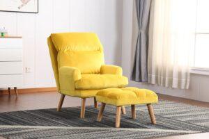 Yellow Easy Accent Chair