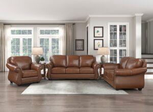 Attleboro Leather Loveseat