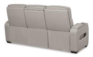 Bellington Leather Power Reclining Sofa with Heat & Air Massage