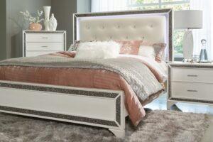 Salon Queen Bed with LED 