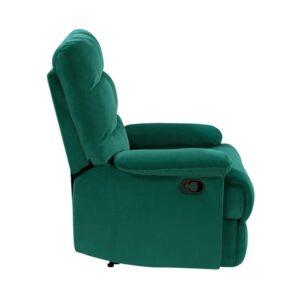 Colin Recliner Chair Velvet Green