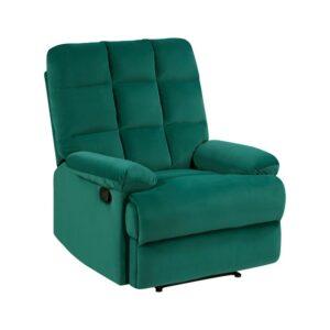 Colin Recliner Chair Velvet Green