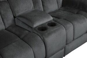 Laurelton Double Glider Reclining Loveseat with Console