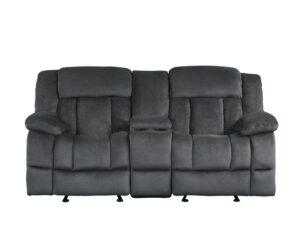 Laurelton Double Glider Reclining Loveseat with Console