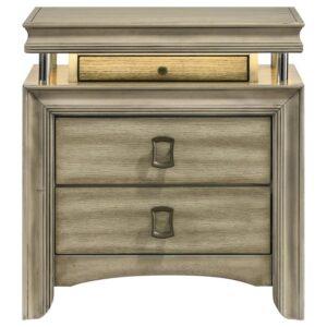 Giselle 3 Drawer Nightstand with LED