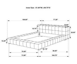 Low Profile Upholstered Bed