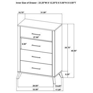 Kaywood 4 Drawer Chest