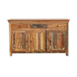 Reclaimed Wood 3-Door Accent Cabinet