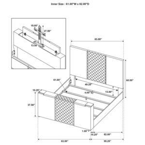 Tara 61 inch Queen TV Bed